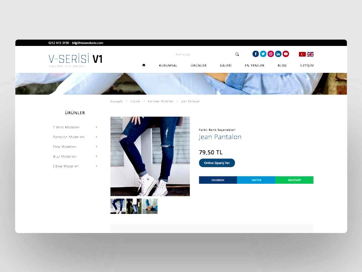 Butik Web Sitesi V1