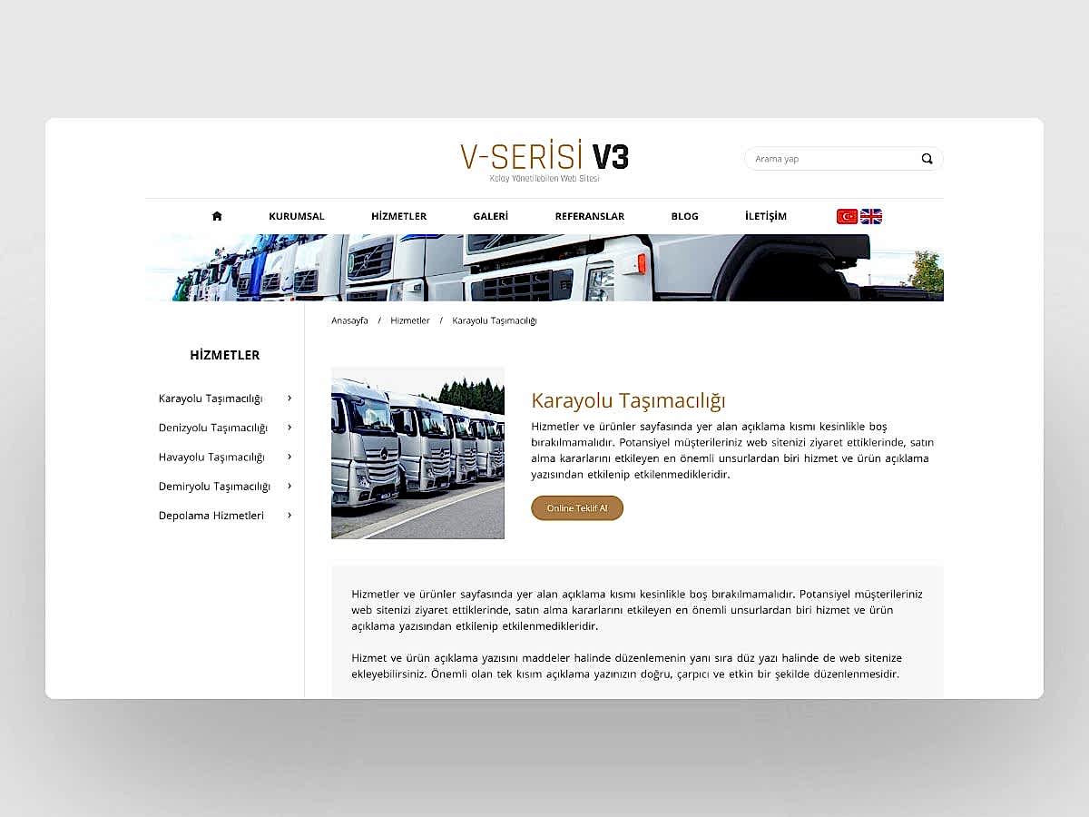 Hazır Lojistik Sitesi V3