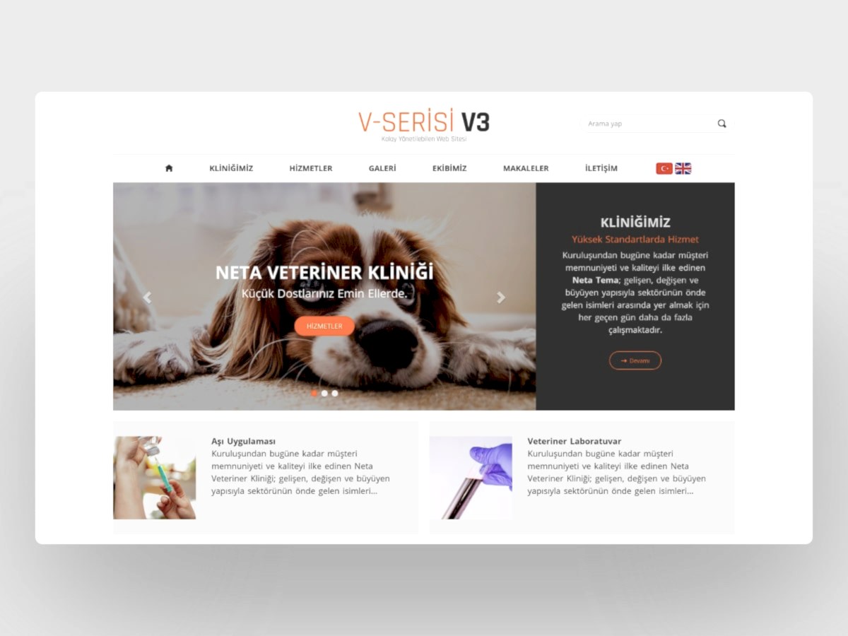 Hazır Veteriner Sitesi V3