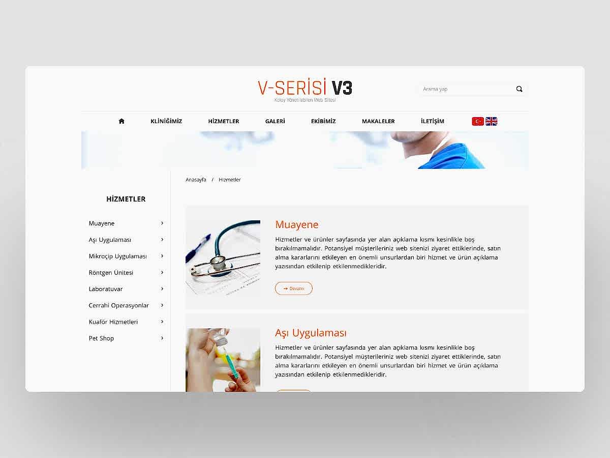 Hazır Veteriner Sitesi V3