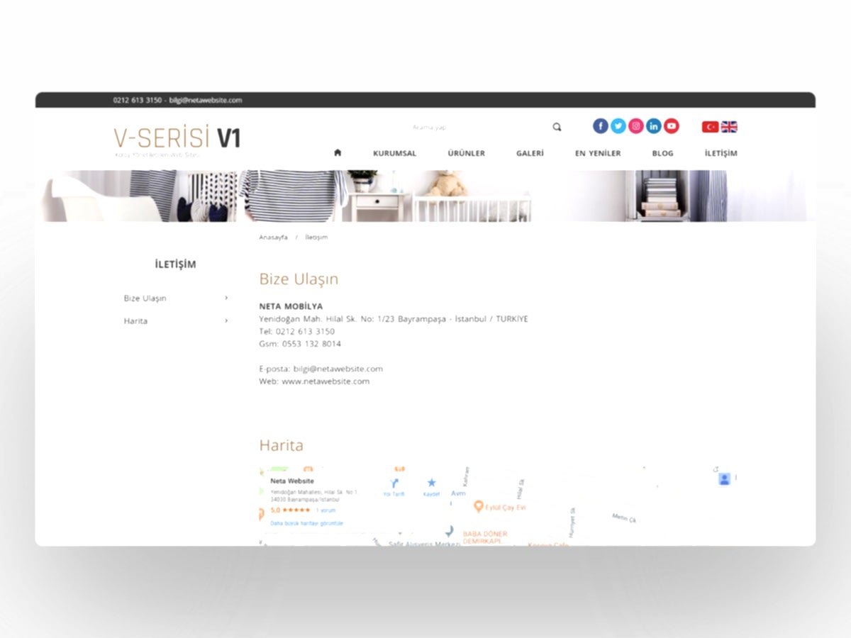 Mobilya Web Sitesi V1