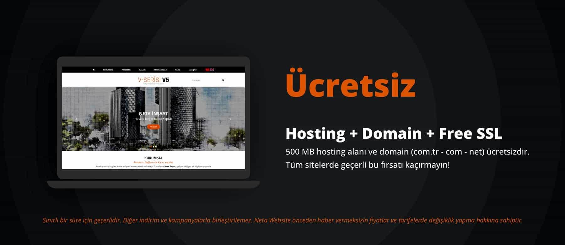 Ücretsiz Hosting, Domain Ve Free SSL